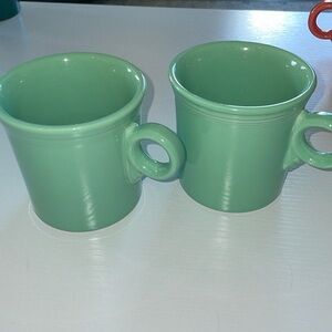 Fiesta mugs in the color seamist